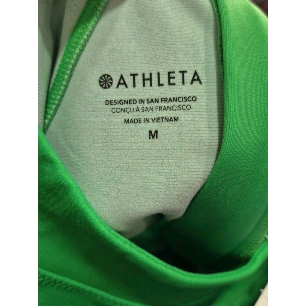 Athleta North Point Crop Rashguard UPF Long Sleeve Swim Shirt M Ombre New - Picture 6 of 11
